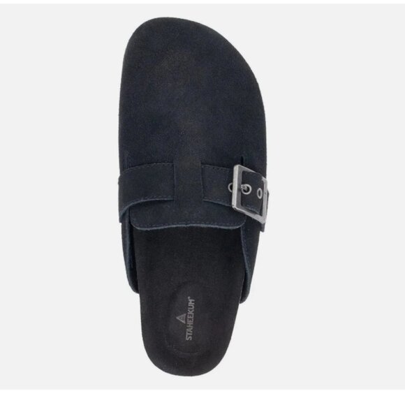 NEW Staheekum Women's Clogs Shoes Buckle Water Repellent Slip On Size 8 Black - Picture 1 of 5